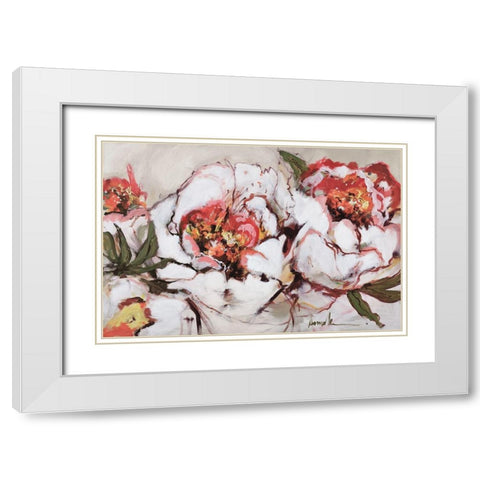 Charade Of Spring White Modern Wood Framed Art Print with Double Matting by Fitzsimmons, A.