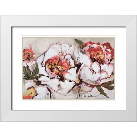 Charade Of Spring White Modern Wood Framed Art Print with Double Matting by Fitzsimmons, A.