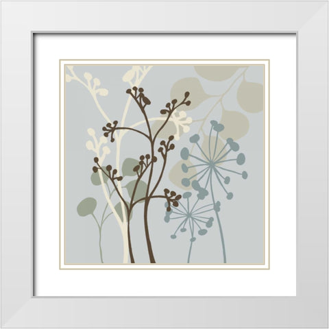 Sky Dance I White Modern Wood Framed Art Print with Double Matting by Venter, Tandi