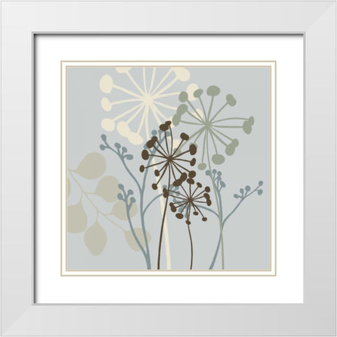 Sky Dance II White Modern Wood Framed Art Print with Double Matting by Venter, Tandi