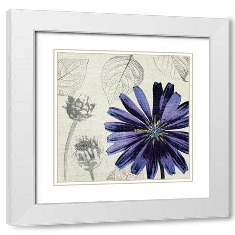 A Touch of Color III White Modern Wood Framed Art Print with Double Matting by Venter, Tandi