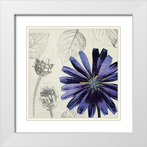 A Touch of Color III White Modern Wood Framed Art Print with Double Matting by Venter, Tandi