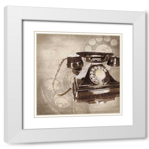 On My Desk II White Modern Wood Framed Art Print with Double Matting by Venter, Tandi