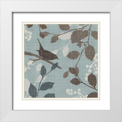 A Sparrows Garden I White Modern Wood Framed Art Print with Double Matting by Venter, Tandi