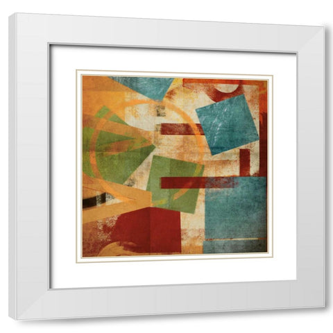 Alphabet Soup I White Modern Wood Framed Art Print with Double Matting by NOAH