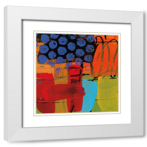 Phenomenal Energy White Modern Wood Framed Art Print with Double Matting by Baker, Brent