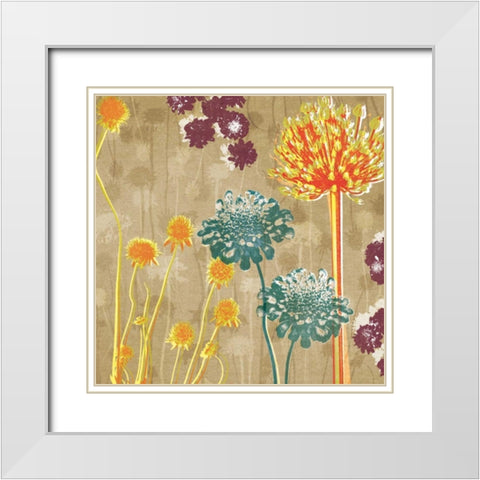 Good Times II White Modern Wood Framed Art Print with Double Matting by Venter, Tandi