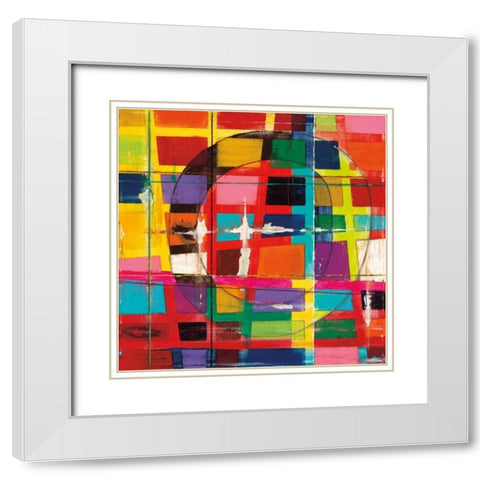 Lonely Record White Modern Wood Framed Art Print with Double Matting by Vida, Dante
