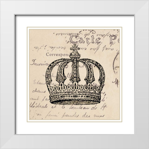 Royalty II White Modern Wood Framed Art Print with Double Matting by Berg, Sabine