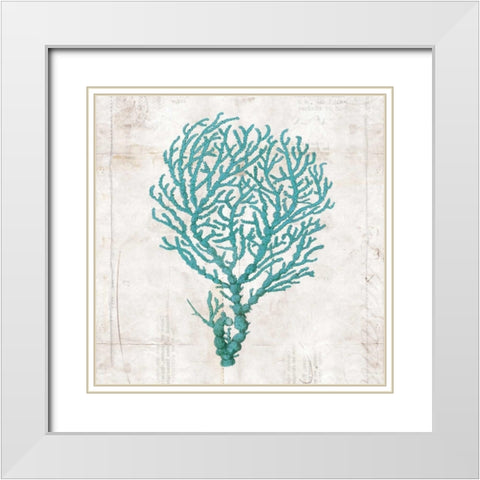 Under the Sea I White Modern Wood Framed Art Print with Double Matting by Berg, Sabine