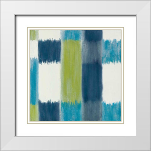 Merge II White Modern Wood Framed Art Print with Double Matting by Vindedzis, Rita