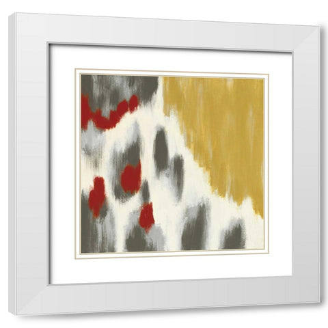 Vibrant II White Modern Wood Framed Art Print with Double Matting by Vindedzis, Rita
