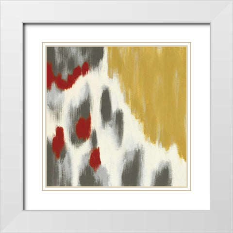 Vibrant II White Modern Wood Framed Art Print with Double Matting by Vindedzis, Rita