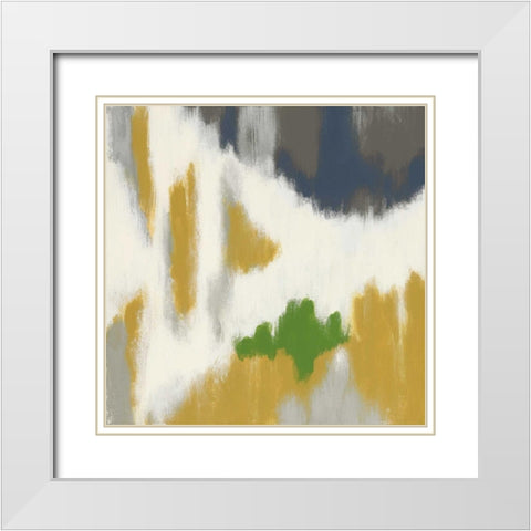 Vivid I White Modern Wood Framed Art Print with Double Matting by Vindedzis, Rita