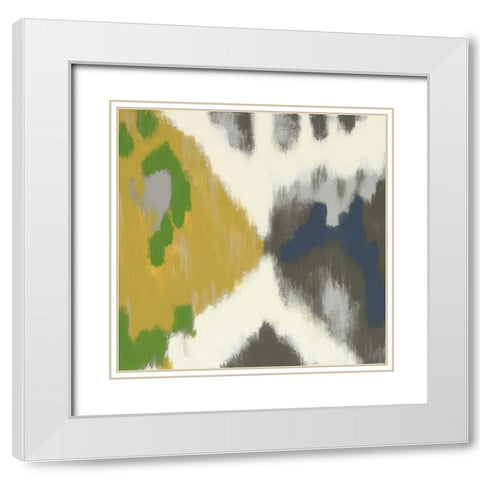 Vivid II White Modern Wood Framed Art Print with Double Matting by Vindedzis, Rita