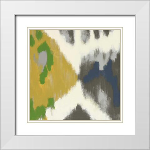 Vivid II White Modern Wood Framed Art Print with Double Matting by Vindedzis, Rita