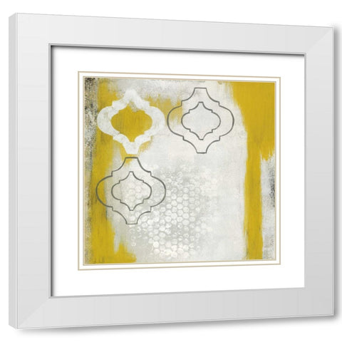 Time Worn I White Modern Wood Framed Art Print with Double Matting by Vindedzis, Rita