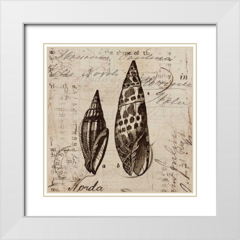 Ocean Collection III White Modern Wood Framed Art Print with Double Matting by Berg, Sabine