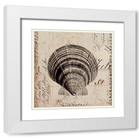 Ocean Collection IV White Modern Wood Framed Art Print with Double Matting by Berg, Sabine