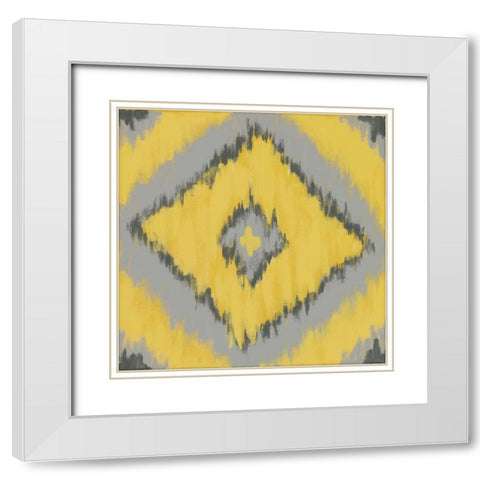 Playful I White Modern Wood Framed Art Print with Double Matting by Vindedzis, Rita