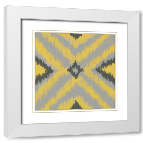 Playful II White Modern Wood Framed Art Print with Double Matting by Vindedzis, Rita