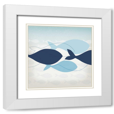 Schools Out I White Modern Wood Framed Art Print with Double Matting by Venter, Tandi