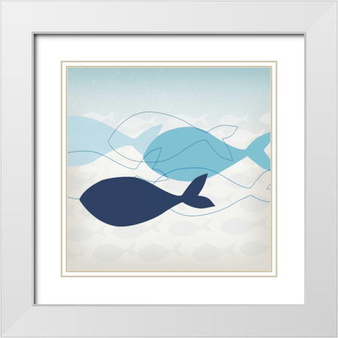 Schools Out II White Modern Wood Framed Art Print with Double Matting by Venter, Tandi