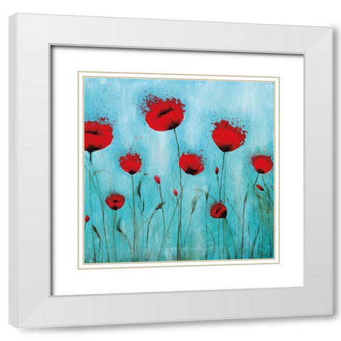 Endless Summer I White Modern Wood Framed Art Print with Double Matting by Brink, Catherine