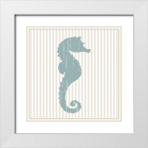From the Sea III White Modern Wood Framed Art Print with Double Matting by Berg, Sabine
