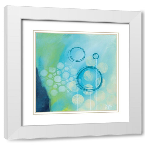 Fortune Fool White Modern Wood Framed Art Print with Double Matting by Hawkins, Julie