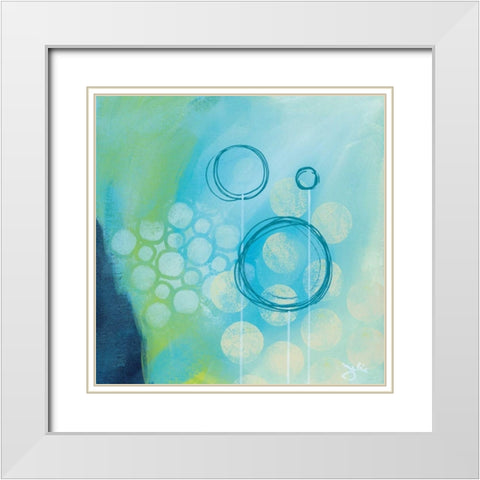 Fortune Fool White Modern Wood Framed Art Print with Double Matting by Hawkins, Julie