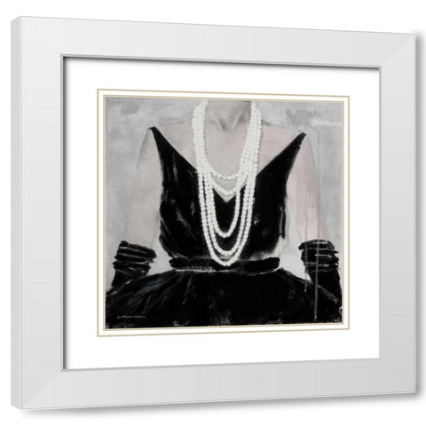 The Way She Looks Tonight White Modern Wood Framed Art Print with Double Matting by Stajan-Ferkul, Andrea