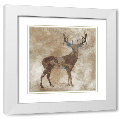 Oh Dear I White Modern Wood Framed Art Print with Double Matting by Fontaine, Stephane