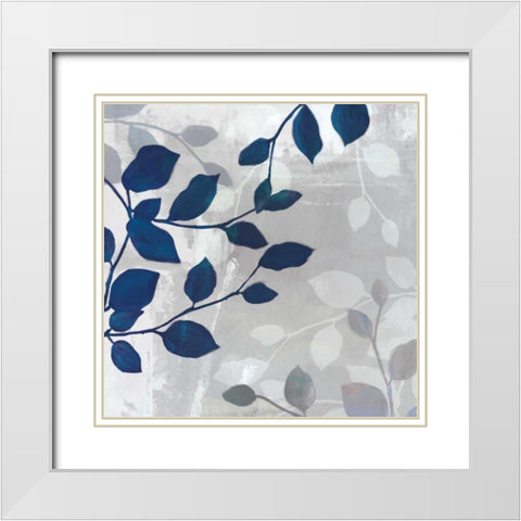 Leaves in the Mist II White Modern Wood Framed Art Print with Double Matting by Venter, Tandi