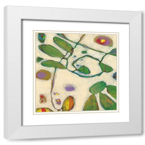 Sweet Surprise I White Modern Wood Framed Art Print with Double Matting by Weber, Jennifer
