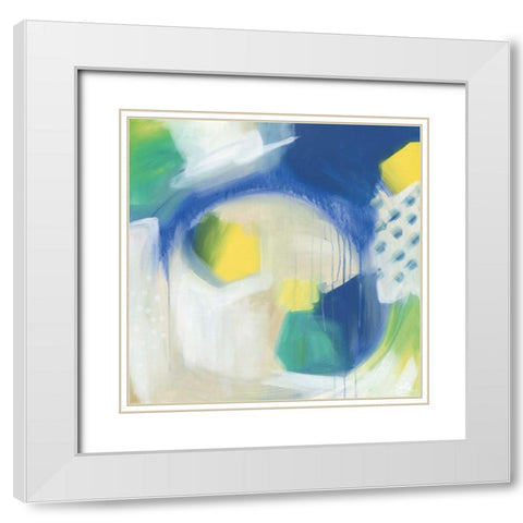 Breath Into Me White Modern Wood Framed Art Print with Double Matting by Hawkins, Julie