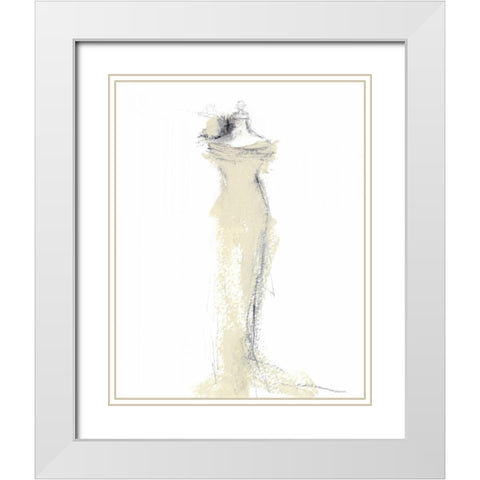 The Dressing Room I White Modern Wood Framed Art Print with Double Matting by Stajan-Ferkul, Andrea
