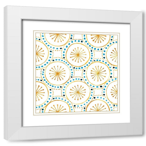 Going Circles III White Modern Wood Framed Art Print with Double Matting by Smith, Hope
