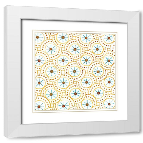Going Circles IV White Modern Wood Framed Art Print with Double Matting by Smith, Hope