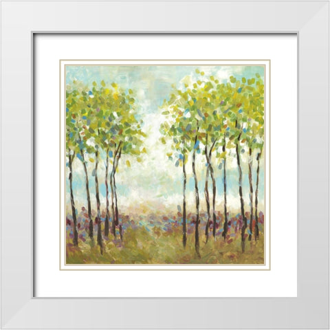 Foxwood I White Modern Wood Framed Art Print with Double Matting by Pasion, Wani