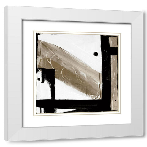 Choices White Modern Wood Framed Art Print with Double Matting by Fournier, Joyce