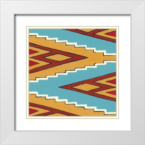 Earth River White Modern Wood Framed Art Print with Double Matting by Smith, Hope