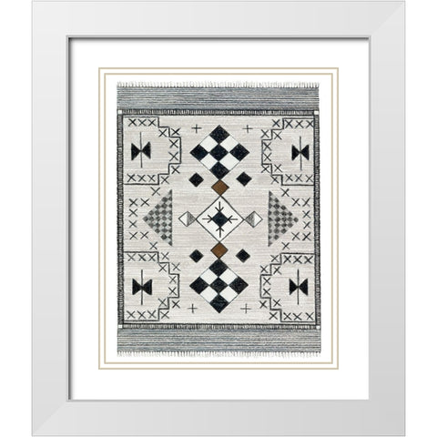 Magic Carpet Ride II White Modern Wood Framed Art Print with Double Matting by Stajan-Ferkul, Andrea