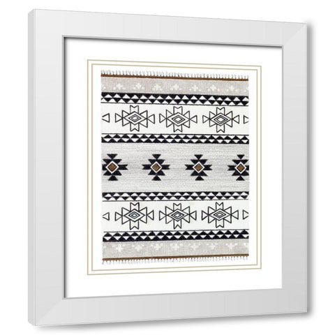 Magic Carpet Ride III White Modern Wood Framed Art Print with Double Matting by Stajan-Ferkul, Andrea