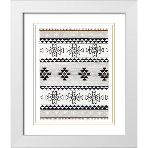Magic Carpet Ride III White Modern Wood Framed Art Print with Double Matting by Stajan-Ferkul, Andrea