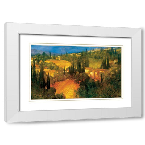 Hillsideide - Tuscany White Modern Wood Framed Art Print with Double Matting by Craig, Philip