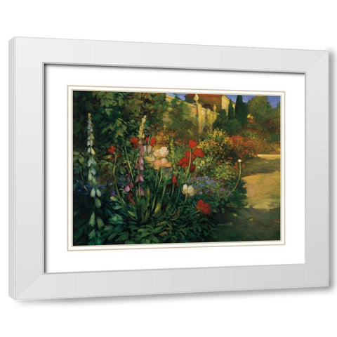 Walled Garden White Modern Wood Framed Art Print with Double Matting by Craig, Philip