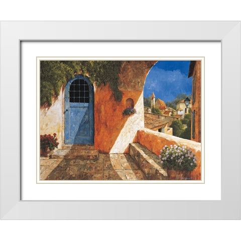 The French Door White Modern Wood Framed Art Print with Double Matting by Archambault, Gilles