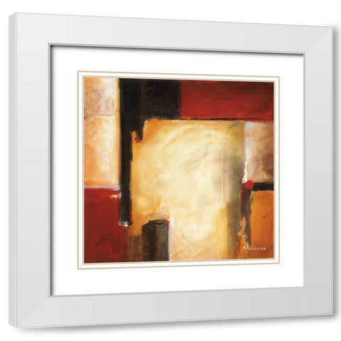 West White Modern Wood Framed Art Print with Double Matting by Li-Leger, Noah