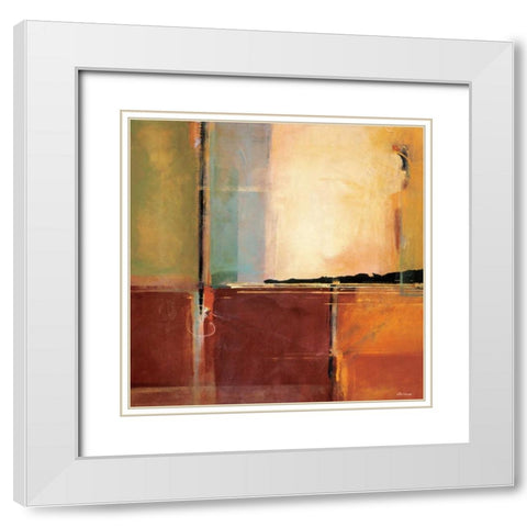 Breakers White Modern Wood Framed Art Print with Double Matting by Li-Leger, Noah